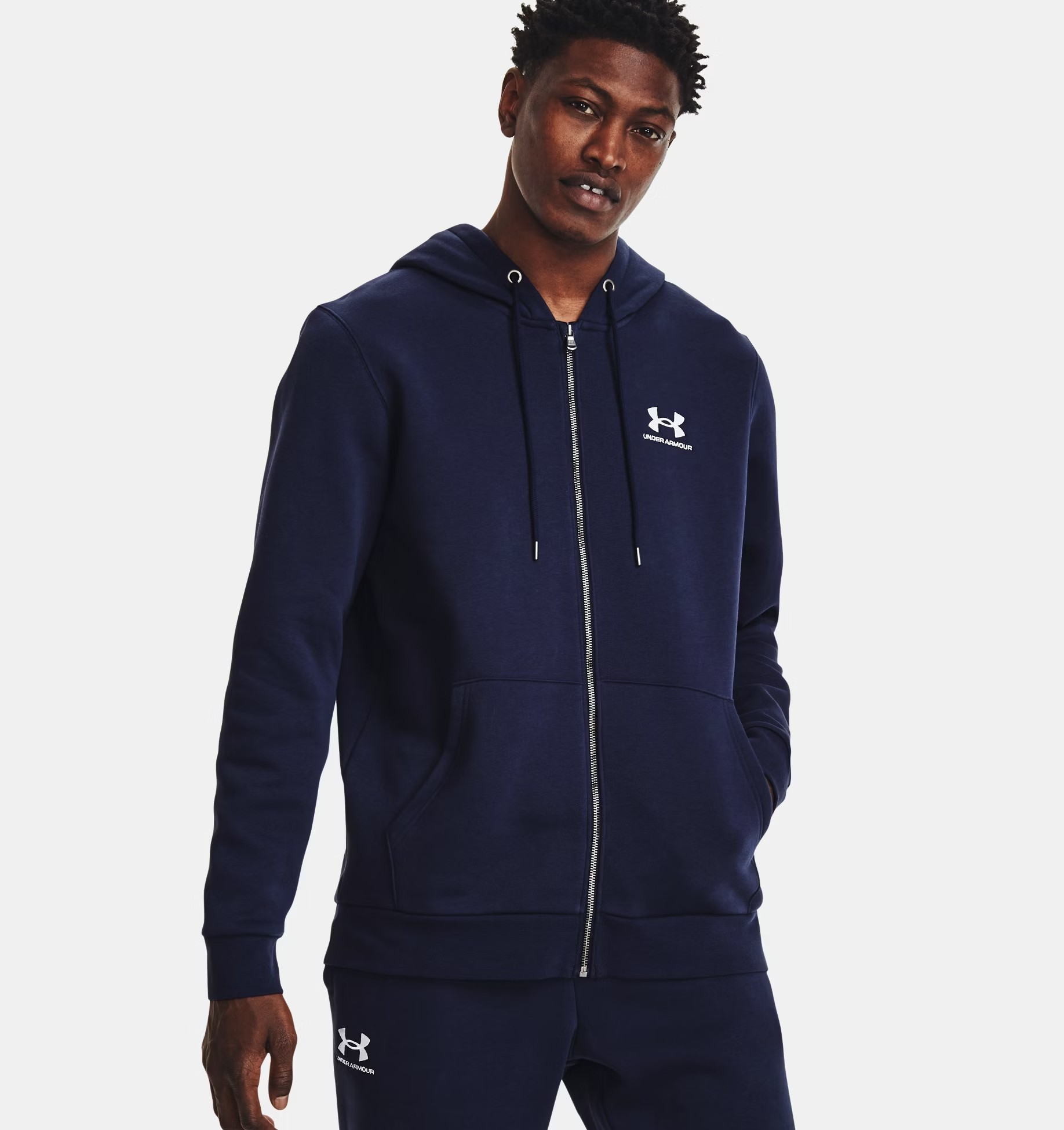 

Толстовка мужская Under Armour Essential Fleece FZ 1373881-410 синяя S, Синий, Essential Fleece FZ