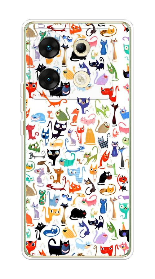 

Чехол на Infinix Zero 30 5G "Цветные коты", Разноцветный, 3104950-1