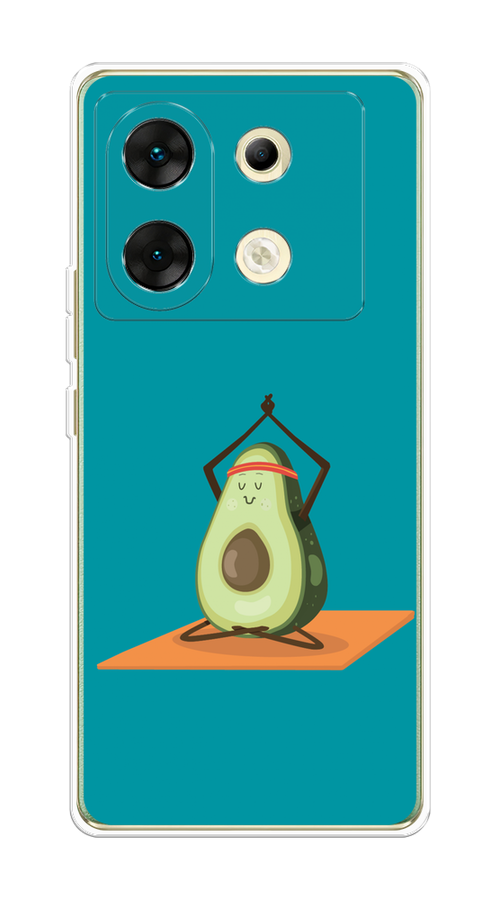 

Чехол на Infinix Zero 30 5G "Расслабься с авокадо", Бирюзовый, 3104950-1