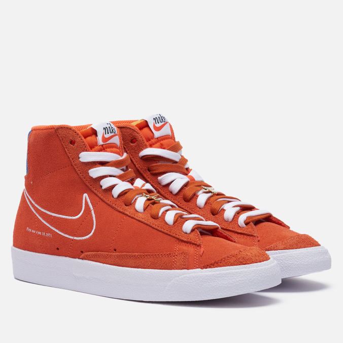 фото Кроссовки мужские nike blazer mid 77 first use оранжевые 9 us