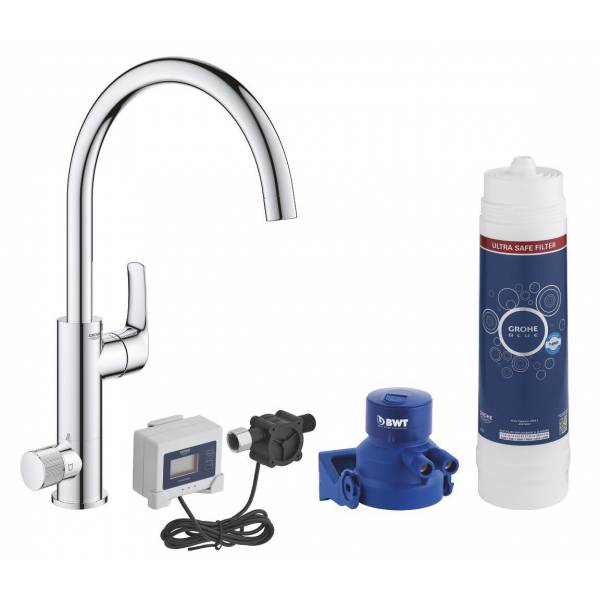 

Смеситель для кухни GROHE Blue Pure Eurosmart, стартовый комплект, хром (30384000), 30384000