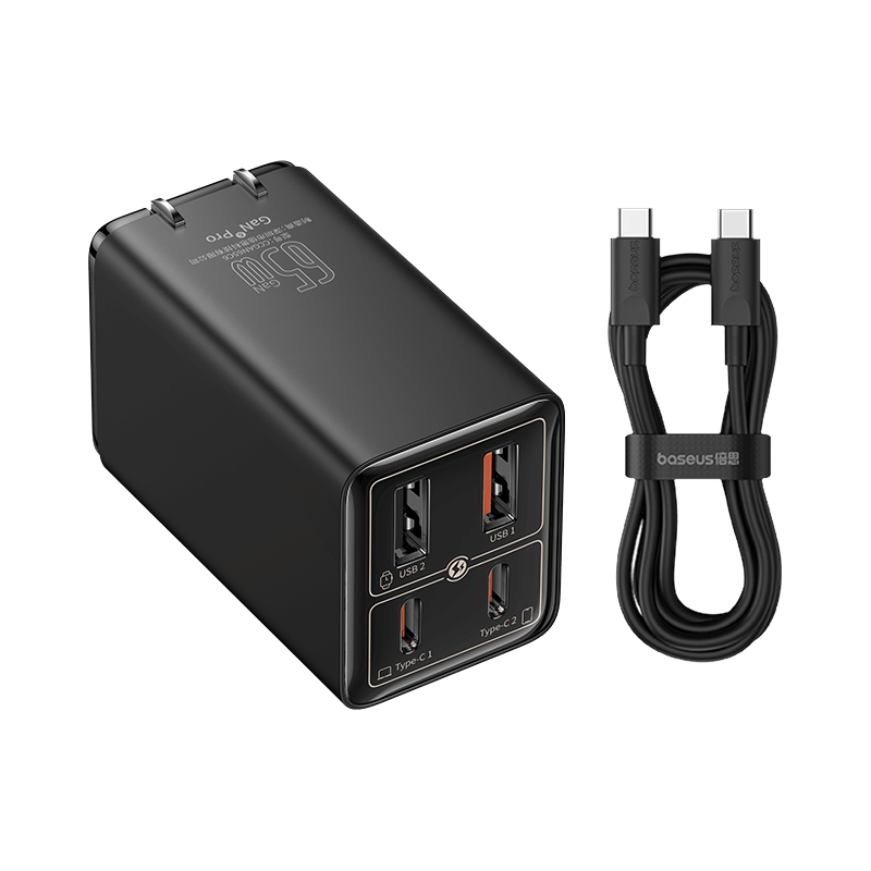 

Сетевое зарядное устройство Baseus GaN6 Pro Fast Charger 65W Black, CCGAN65C6