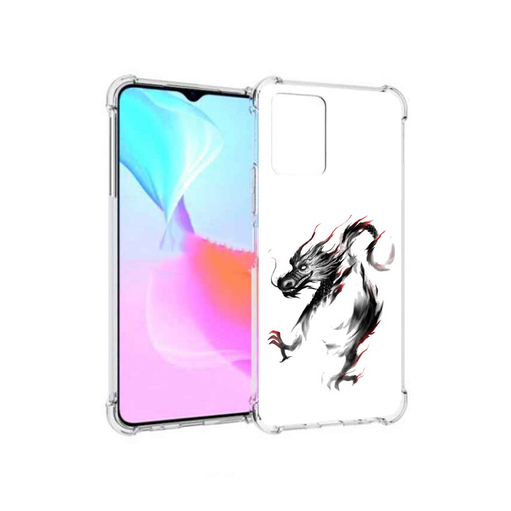 

Чехол MyPads Tocco для Vivo Y33s черный дракон (PT226981.417.690), Прозрачный, Tocco