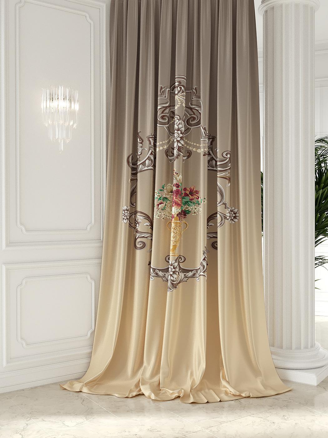 

Портьера Габардин AT HOME / шторы в комнату 150х280 см / Эрпиона, 752115