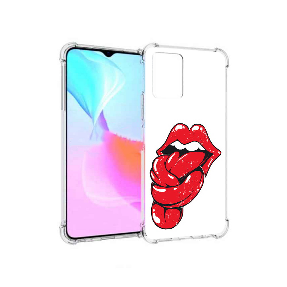 

Чехол MyPads Tocco для Vivo Y33s яркие губы с языком (PT226981.417.705), Прозрачный, Tocco