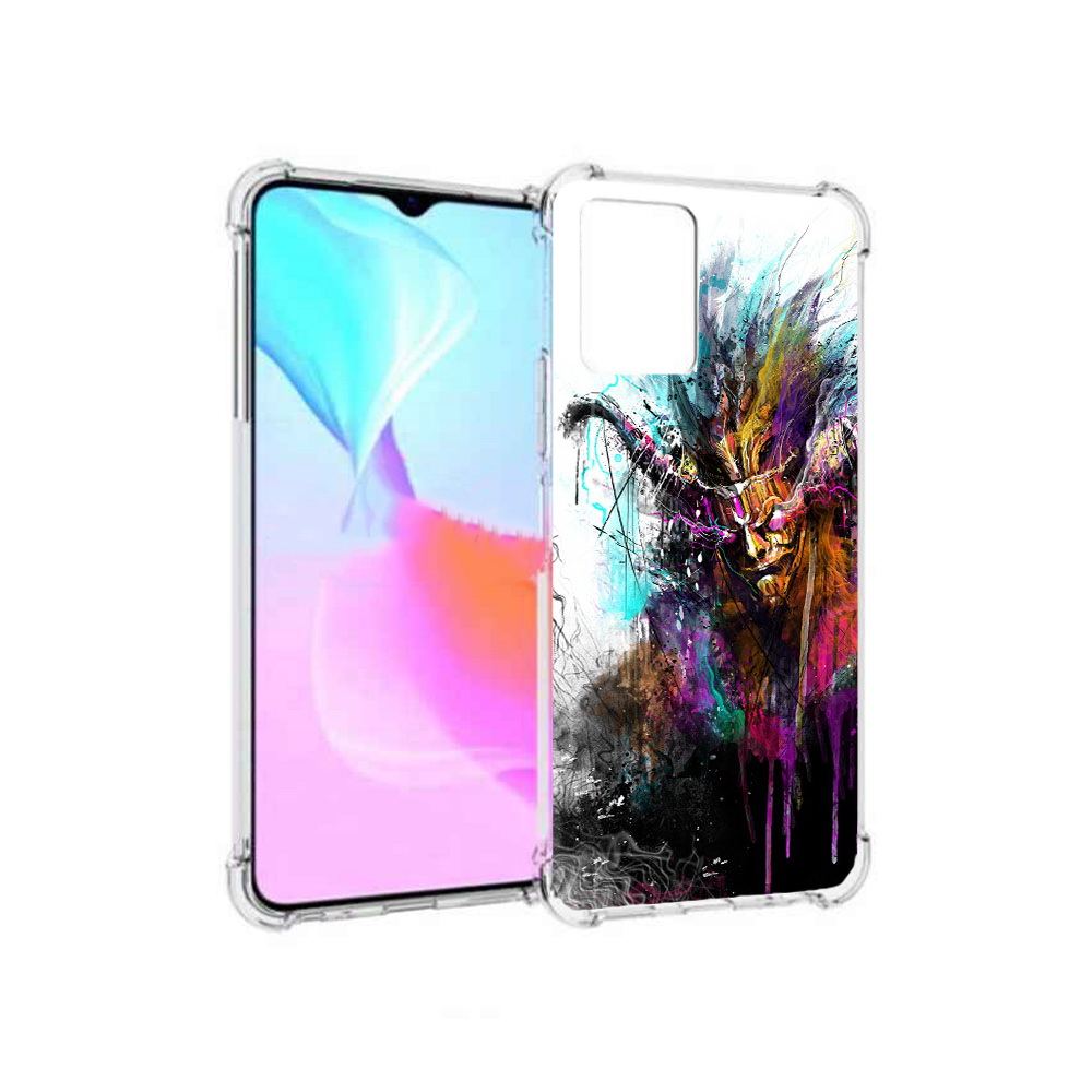 

Чехол MyPads Tocco для Vivo Y33s яркий дьявол (PT226981.417.709), Прозрачный, Tocco