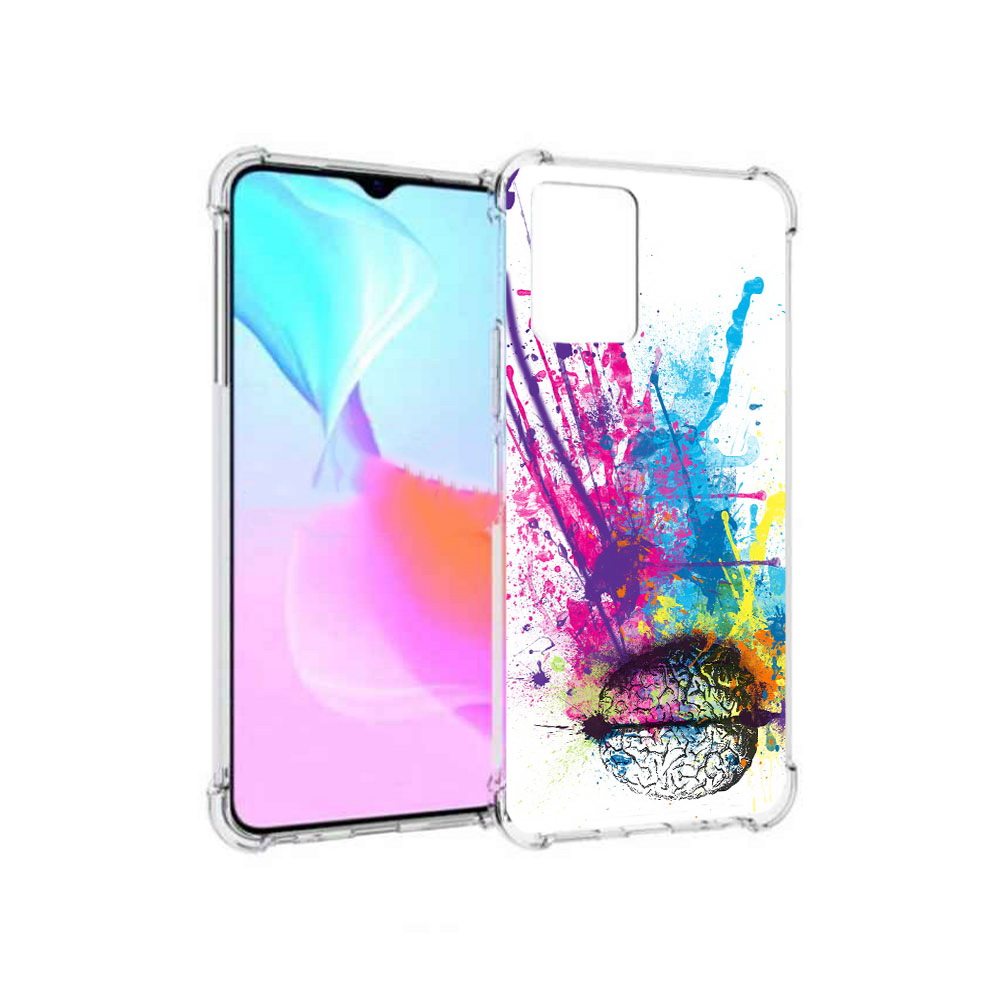 Чехол MyPads Tocco для Vivo Y33s яркий красочный мозг (PT226981.417.710)