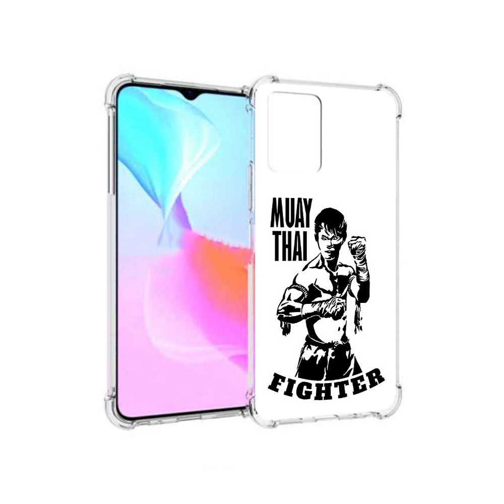 

Чехол MyPads Tocco для Vivo Y33s Единоборства муайтай (PT226981.417.76), Прозрачный, Tocco