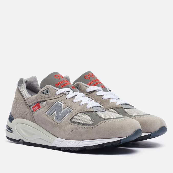 фото Кроссовки мужские new balance 990 v2 серые 45 eu