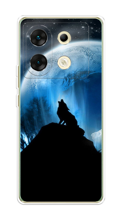 

Чехол на Infinix Zero 30 5G "Волк 2", Синий;черный;белый, 3104950-1