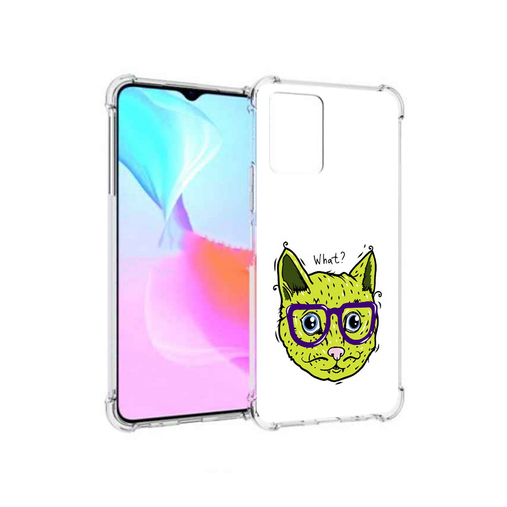 

Чехол MyPads Tocco для Vivo Y33s Зеленый кот (PT226981.417.86), Прозрачный, Tocco