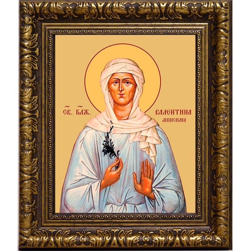 

Валентина Минская Блаженная. Икона на холсте.