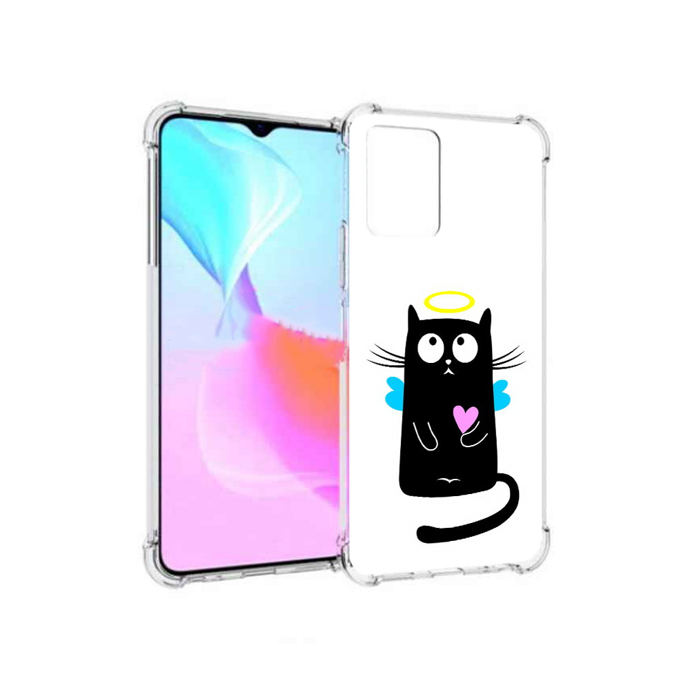 

Чехол MyPads Tocco для Vivo Y33s Кот ангелок (PT226981.417.96), Прозрачный, Tocco