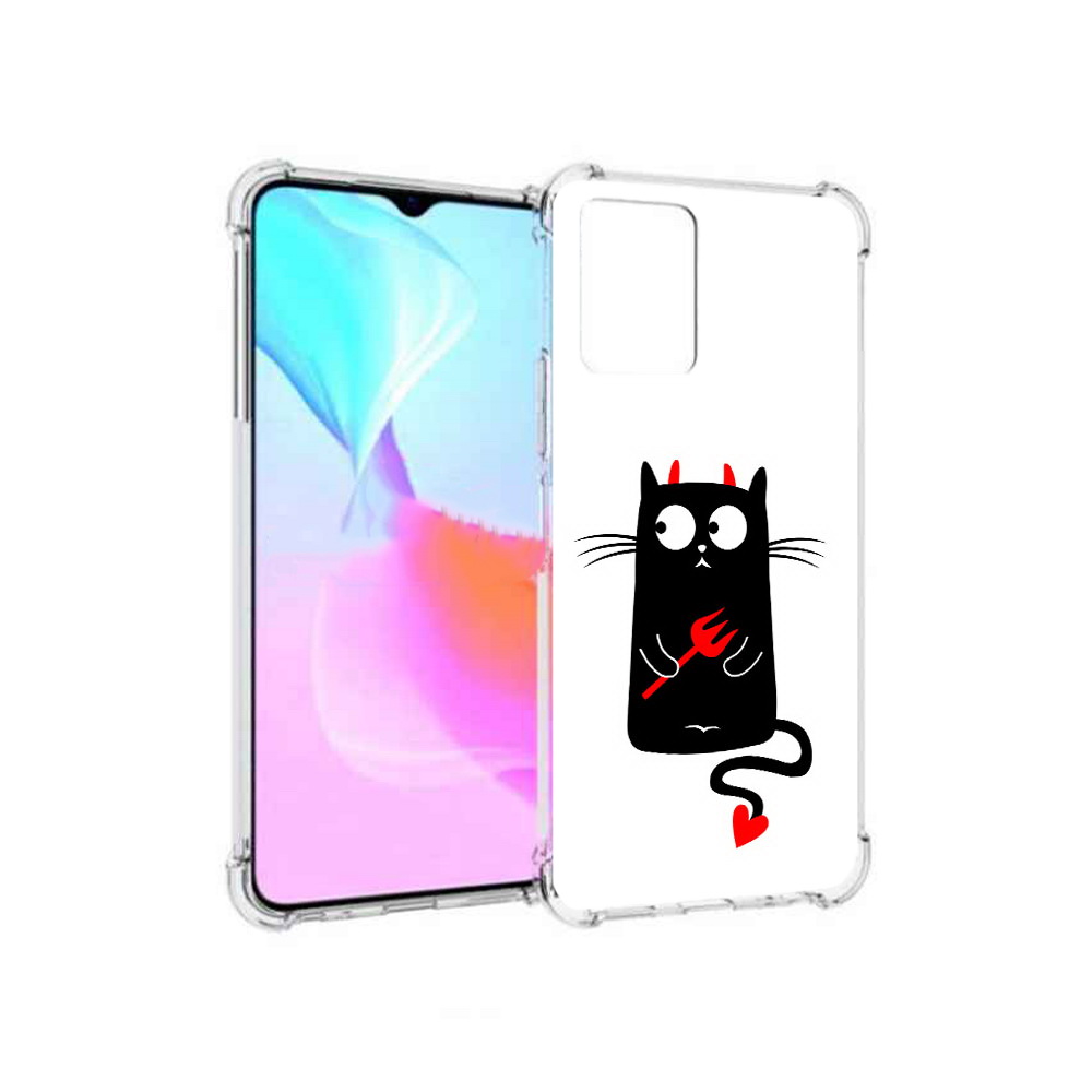 

Чехол MyPads Tocco для Vivo Y33s Кот демон (PT226981.417.97), Прозрачный, Tocco