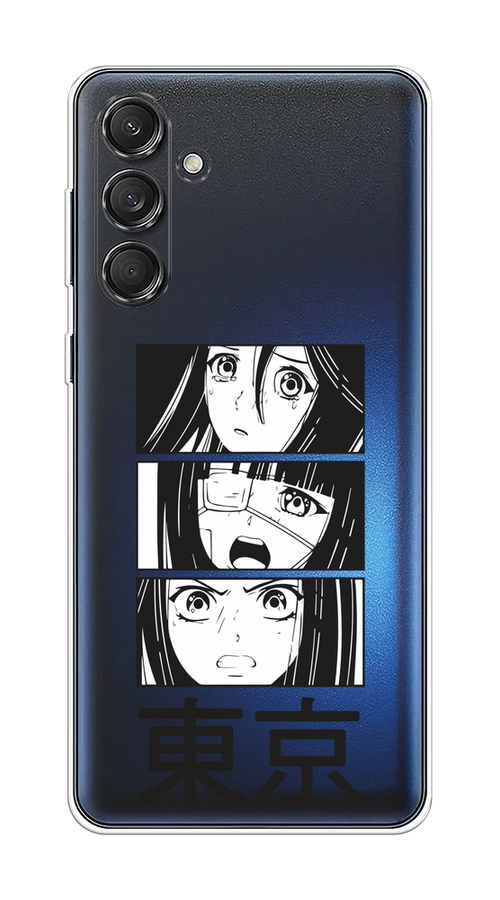 

Чехол на Samsung Galaxy M55 "Tokyo girls", Белый;черный;прозрачный, 2109650-1