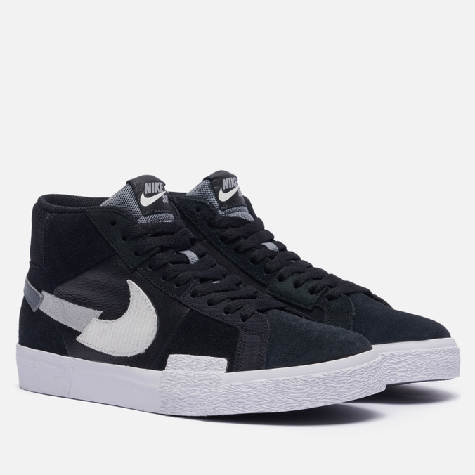 фото Кроссовки женские nike sb zoom blazer mid premium mosaic черные 9 us