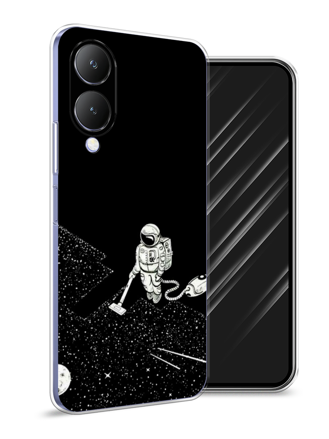 

Чехол Awog на Vivo Y17s "Космонавт с пылесосом", Белый, 269850-1