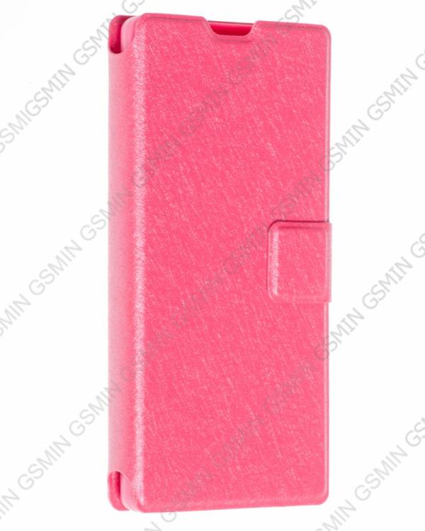 

Чехол-книжка с магнитной застежкой для Xiaomi Red Rice 1s (Малиновый), Красный