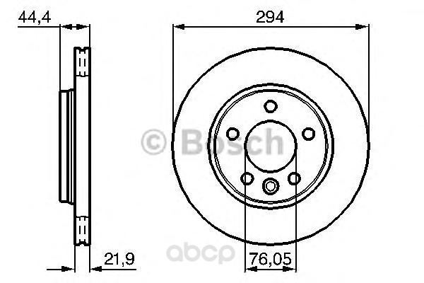 

Тормозной диск Bosch для Volkswagen Multivan V 03-, Transporter V фургон 03- 0986479097