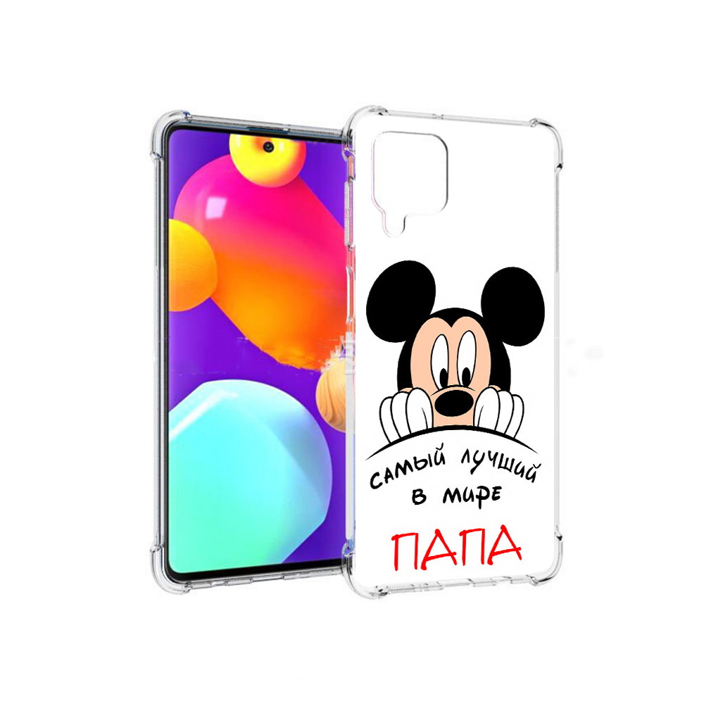 

Чехол MyPads Tocco для Samsung Galaxy M62 Самай лучший папа Микки Маус (PT158430.541.151), Прозрачный, Tocco