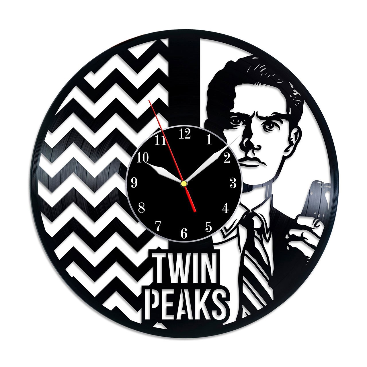 фото Часы из виниловой пластинки (c) vinyllab - twin peaks