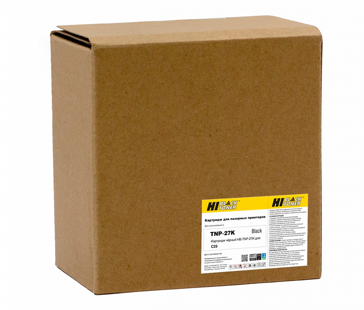 

Тонер-картридж Hi-Black (HB-TNP-27K) для Konica-Minolta bizhub C25, Bk, 6К