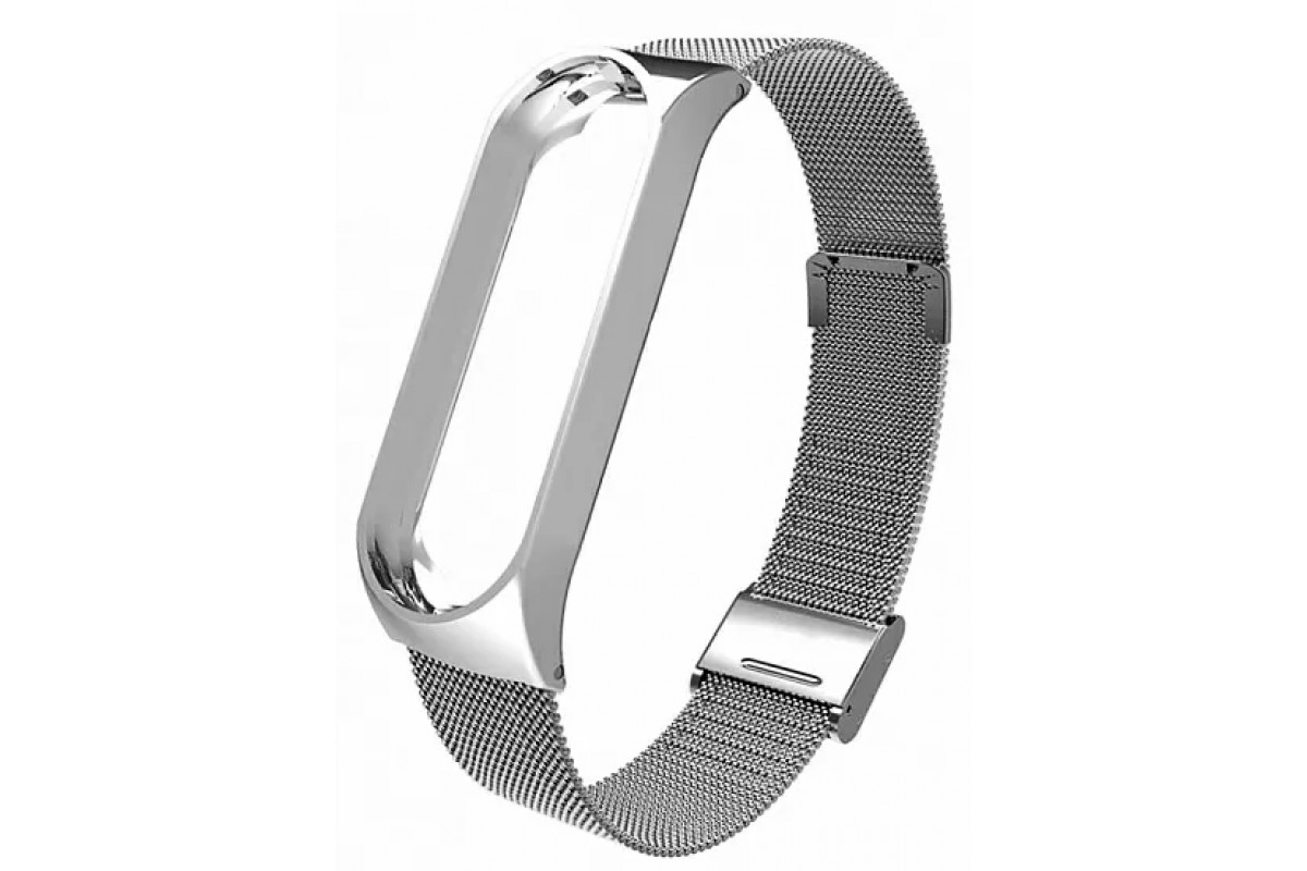 

Ремешок M-line для Mi Band 5, серебристый