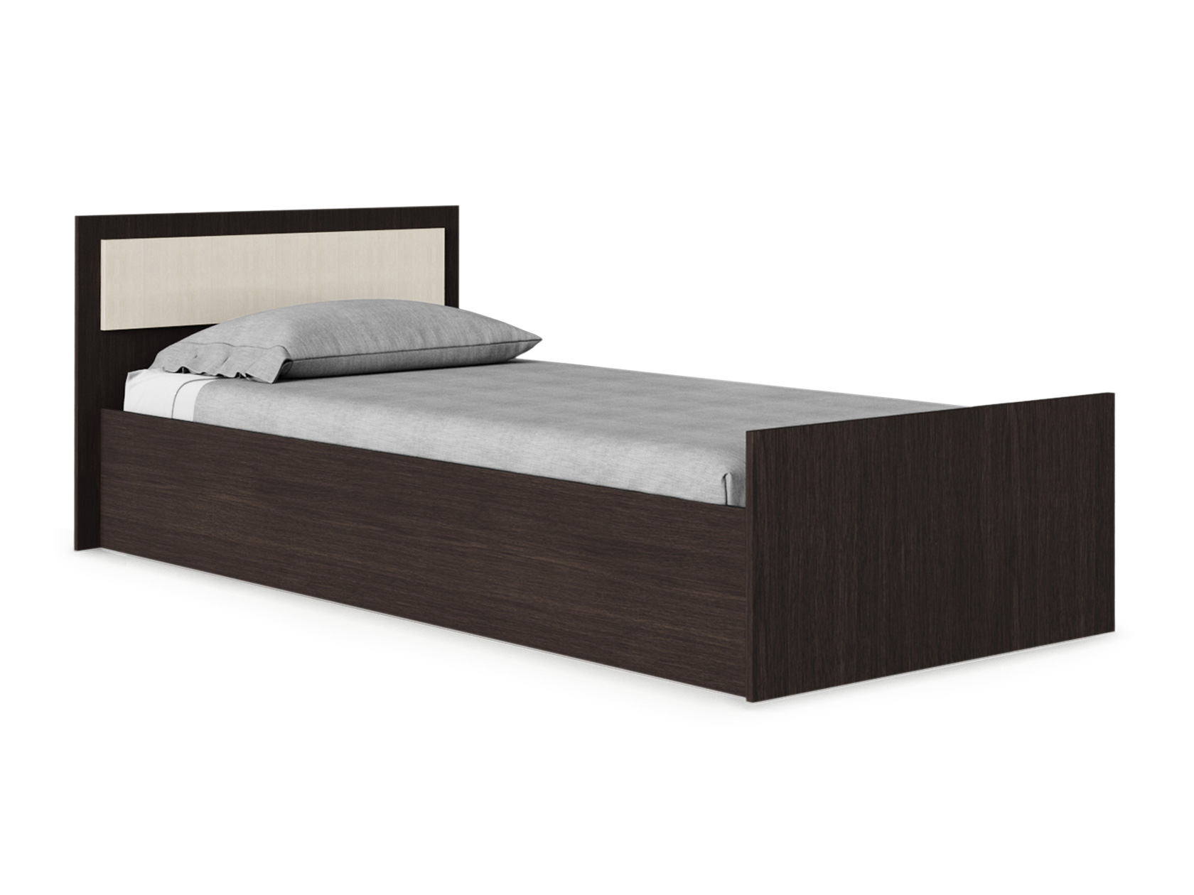 фото Двуспальная кровать bts фиеста венге/лоредо, 90х200 см