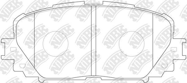 

Комплект тормозных колодок NiBK PN1518