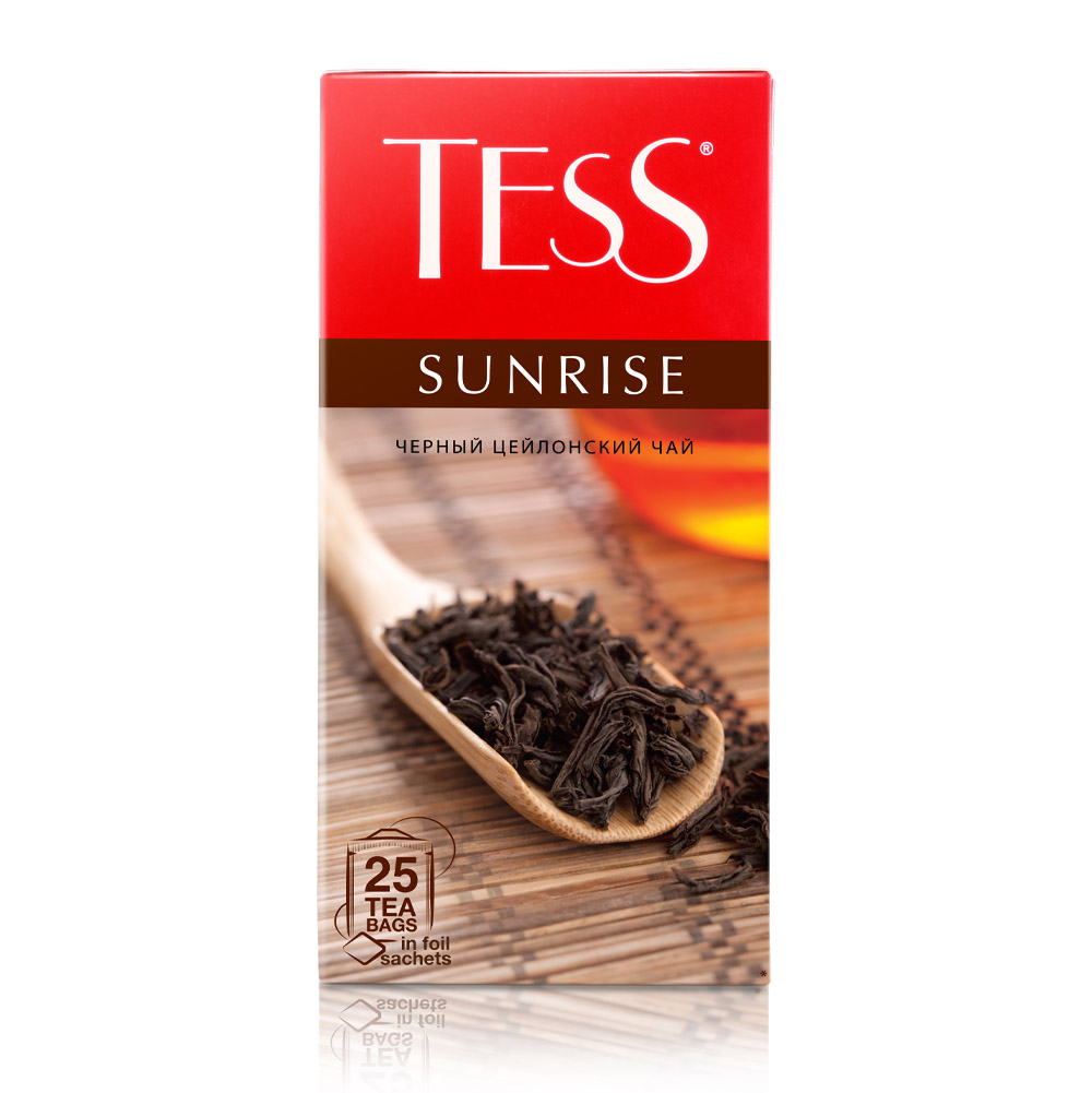 Чай чёрный Tess Sunrise, 25 пакетиков