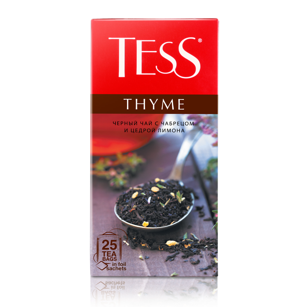 Чай чёрный Tess Thyme, 25 пакетиков