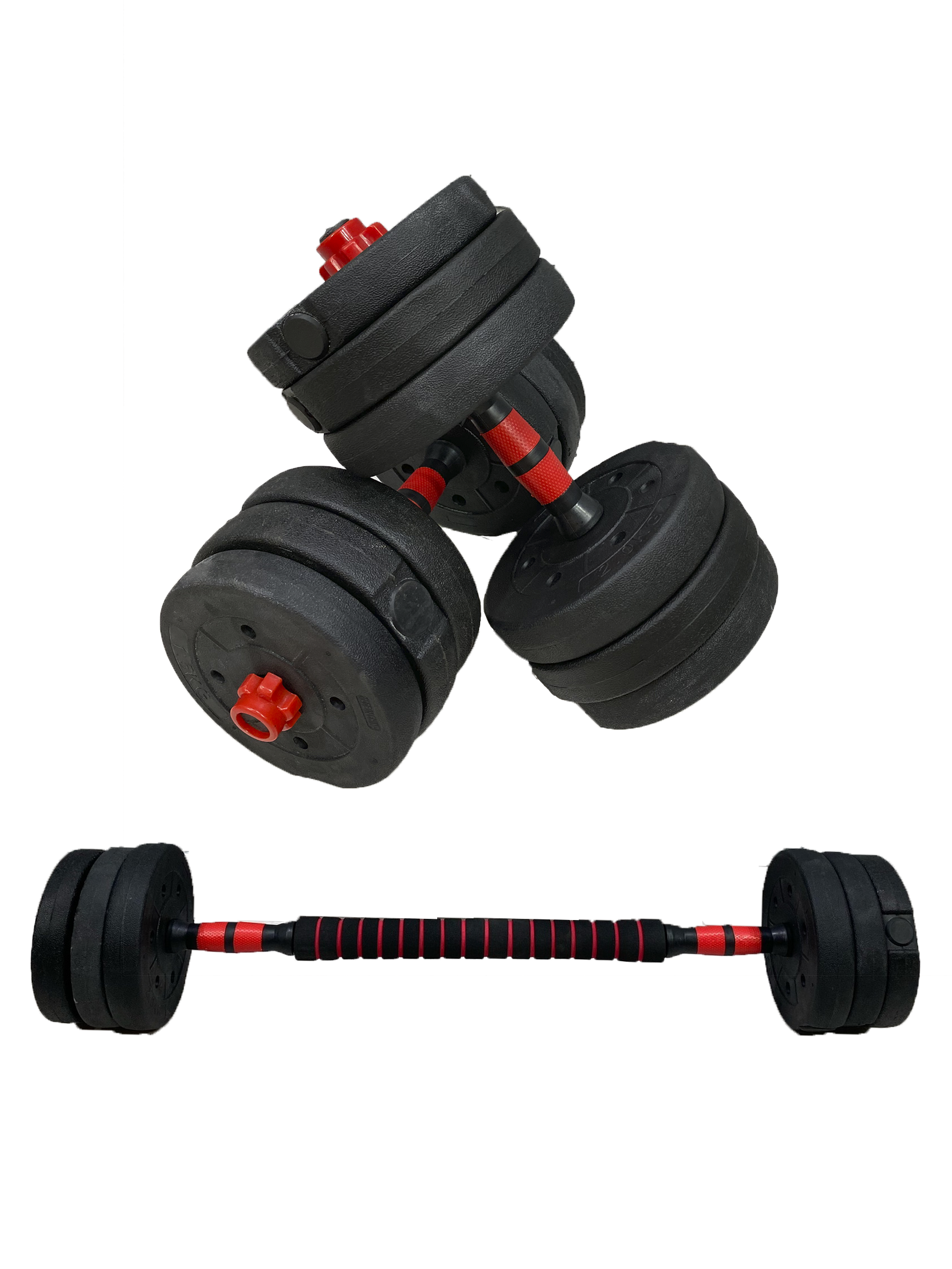 фото Разборные гантели mironfit dbz 2 x 10кг с проставкой, черный