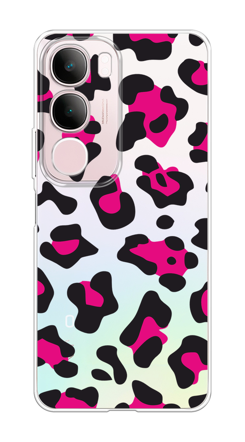 

Чехол на Vivo Y19s "Pink cow spots", Черный;розовый, 2612350-1