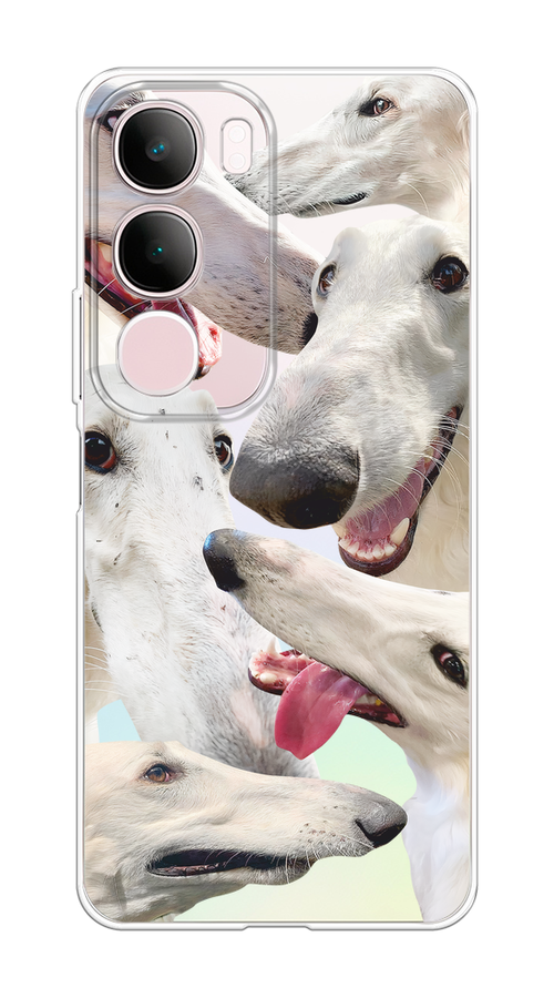 

Чехол на Vivo Y19s "Собака с длинным носом", Белый;бежевый;розовый, 2612350-1