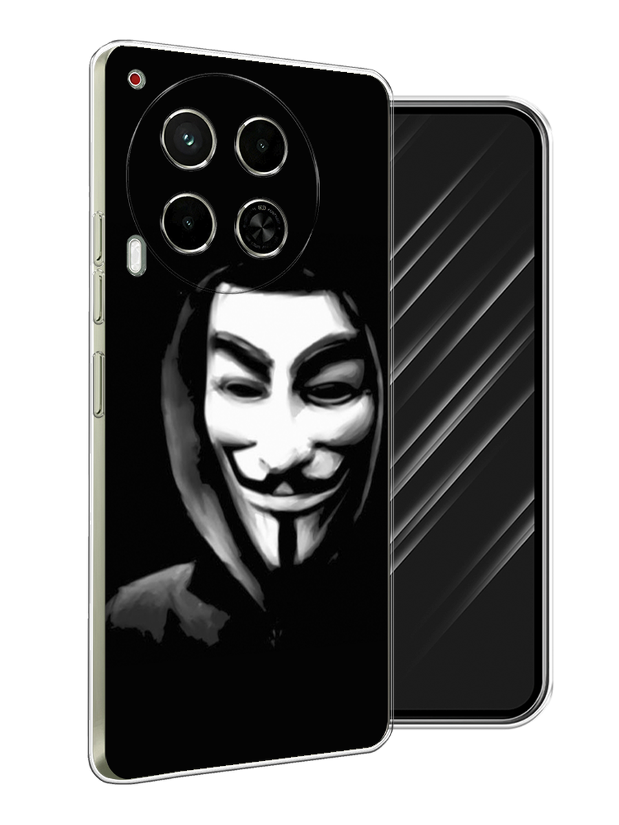 

Чехол Awog на Tecno Camon 30 5G "Анонимус", Черный;серый;белый, 305550-1