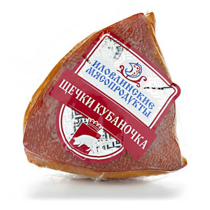 

Щечки Иловлинские мясопродукты Кубаночка варено-копченые +-1 кг