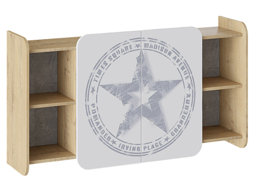 

Детская полка ТриЯ Мегаполис Бунратти/Белый с рисунком, Мегаполис Белый