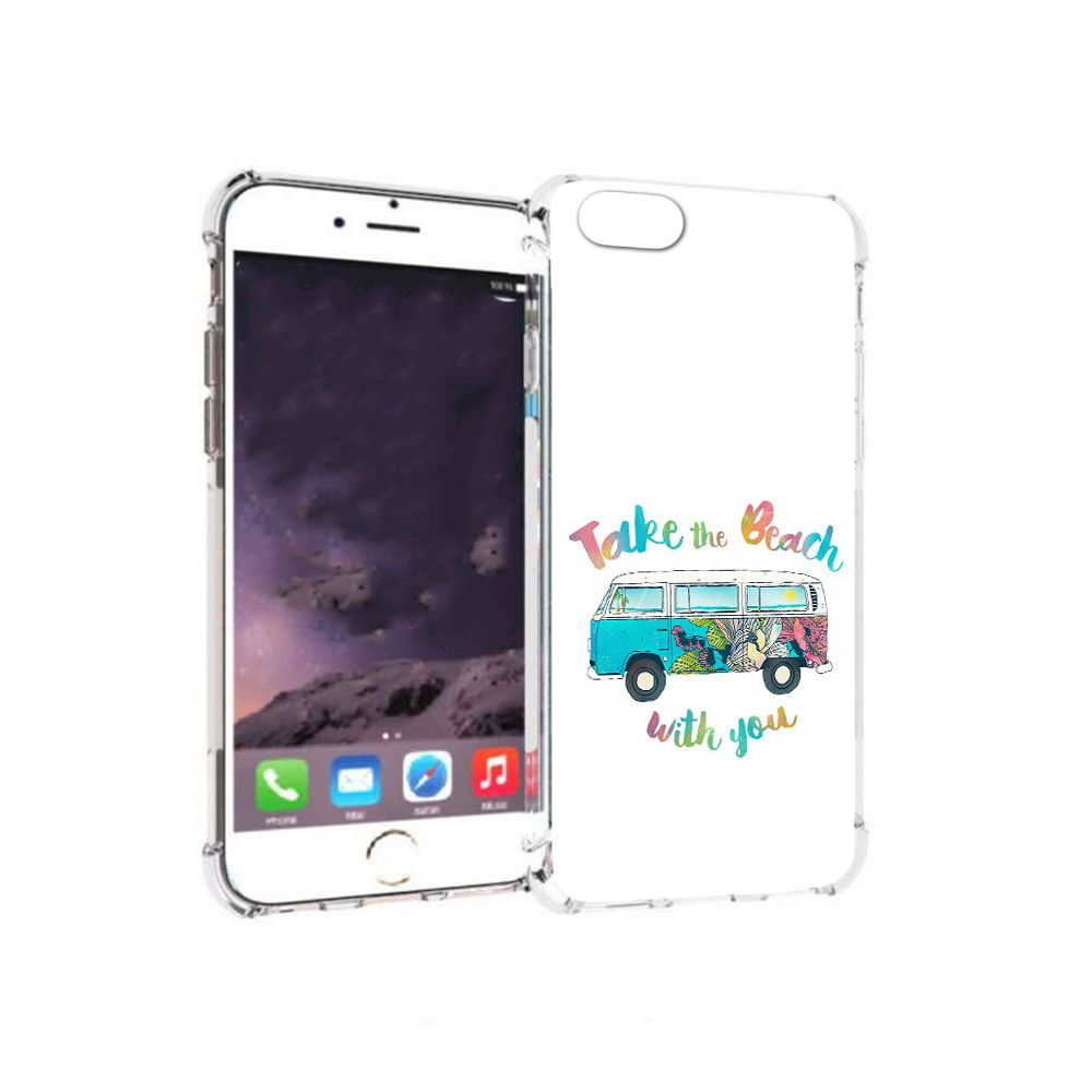 

Чехол MyPads Tocco для Apple iPhone 6 Хиппи автобус (PT54043.605.190), Прозрачный, Tocco