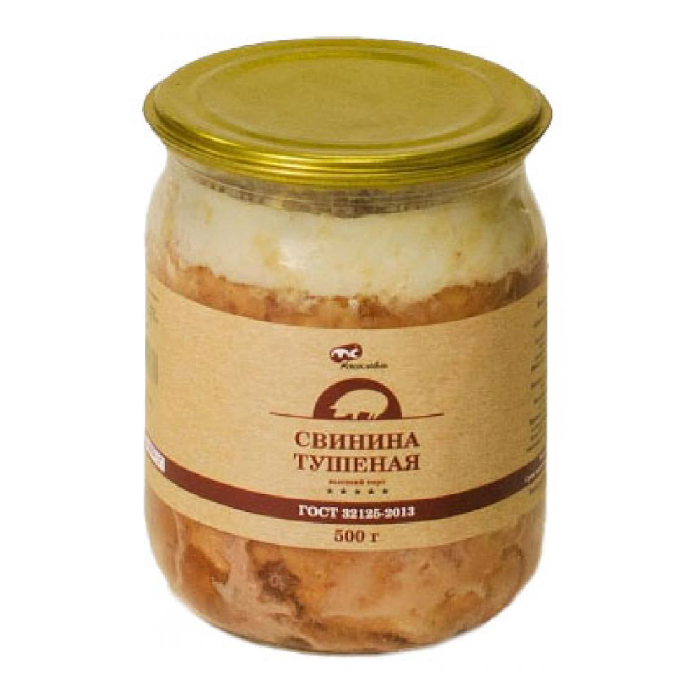 

Свинина тушеная Мясославль 500 г