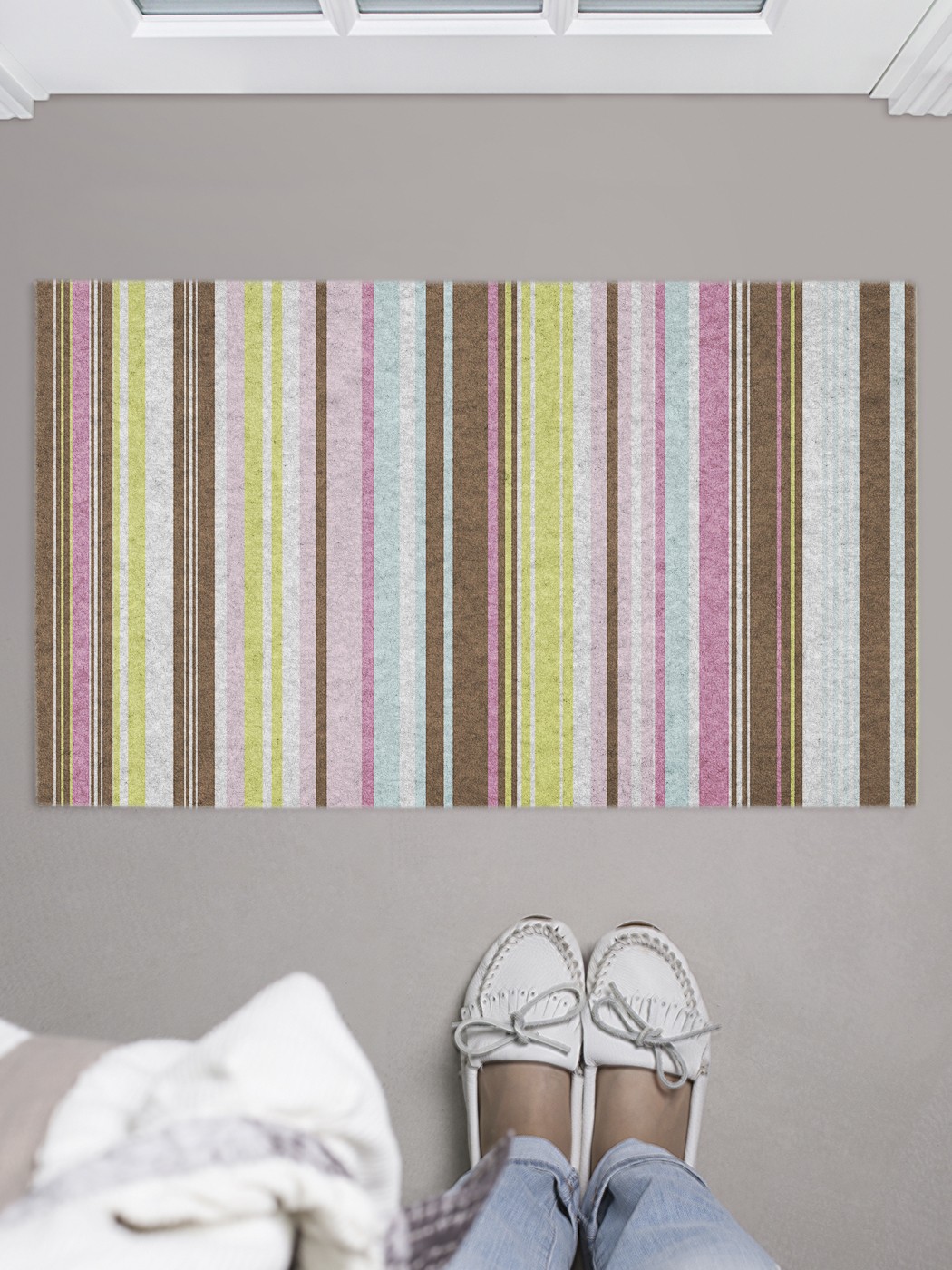 

Придверный коврик в прихожую для обуви, на резиновой основе, 75x45 см door_52135 JoyArty