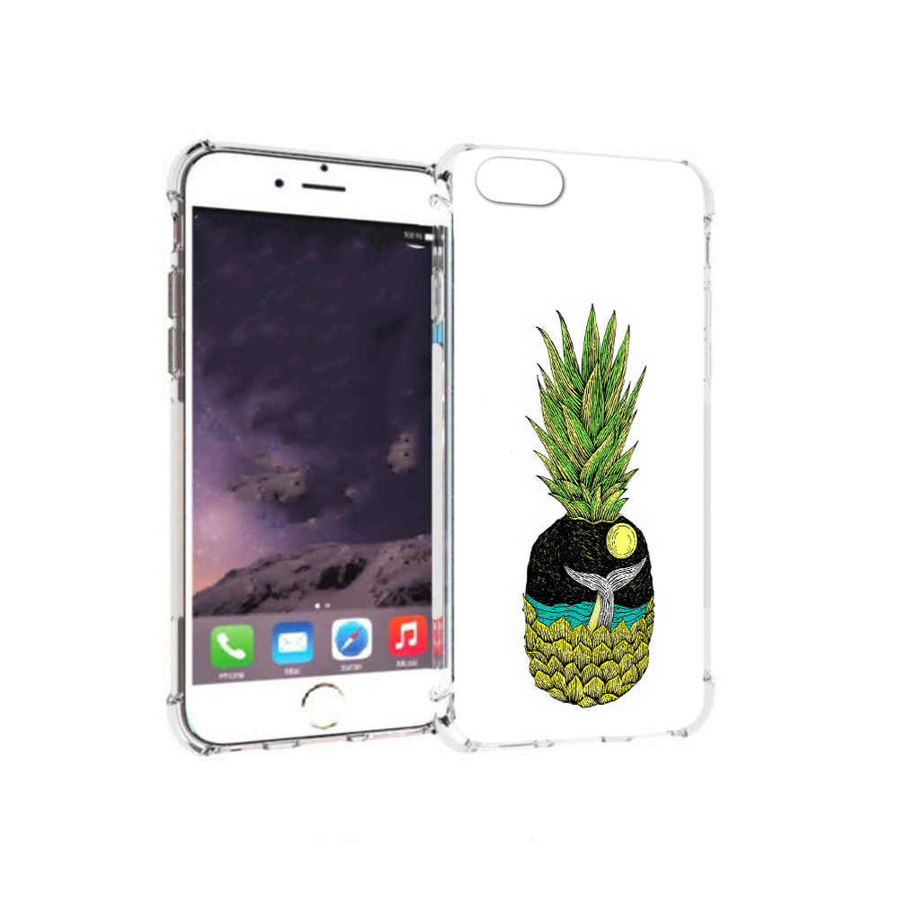 

Чехол MyPads Tocco для Apple iPhone 6 ананас с китом (PT54043.605.220), Прозрачный, Tocco