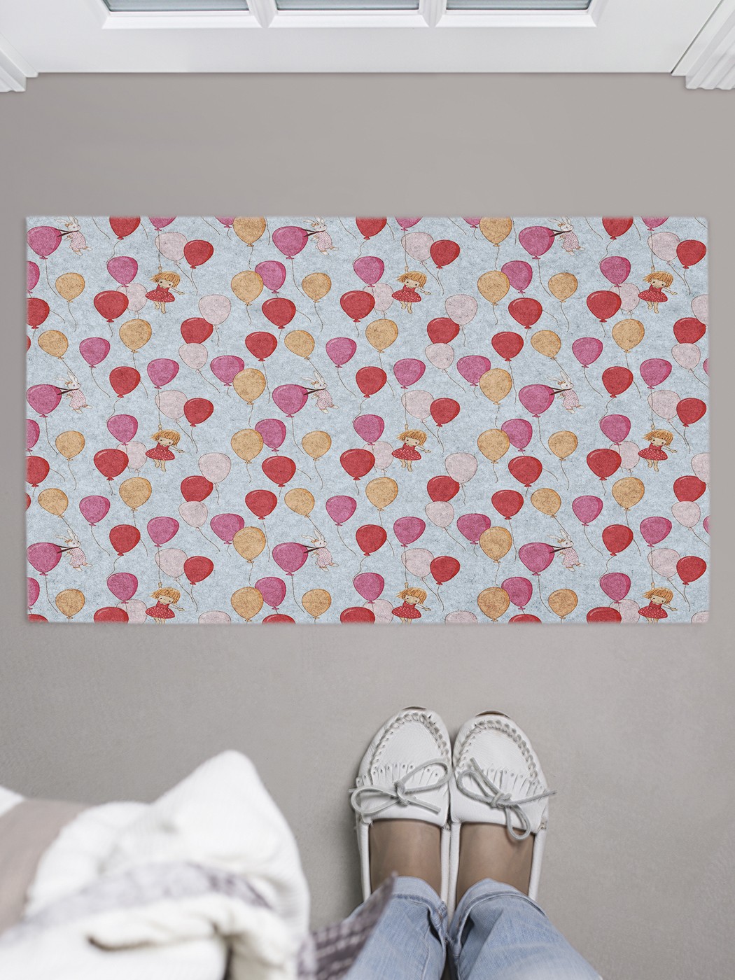 

Придверный коврик в прихожую для обуви, на резиновой основе, 75x45 см door_52149 JoyArty