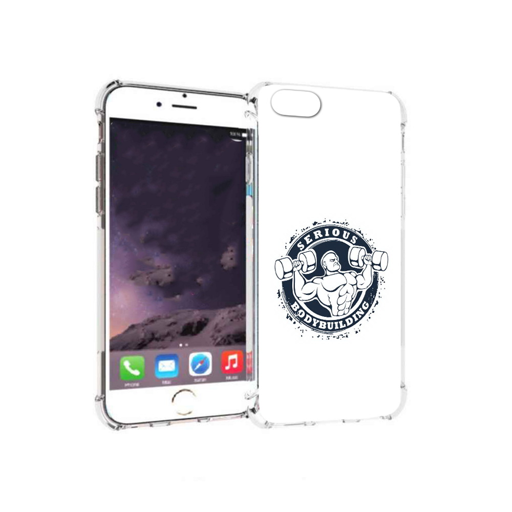 

Чехол MyPads Tocco для Apple iPhone 6 бодибилдинг воля к победе (PT54043.605.231), Прозрачный, Tocco