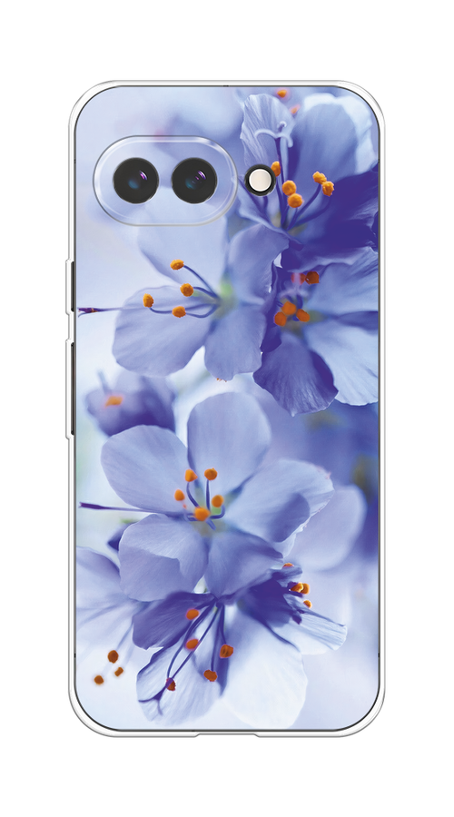 

Чехол на Google Pixel 9a "Фиолетовые цветки", Фиолетовый;синий, 272250-1