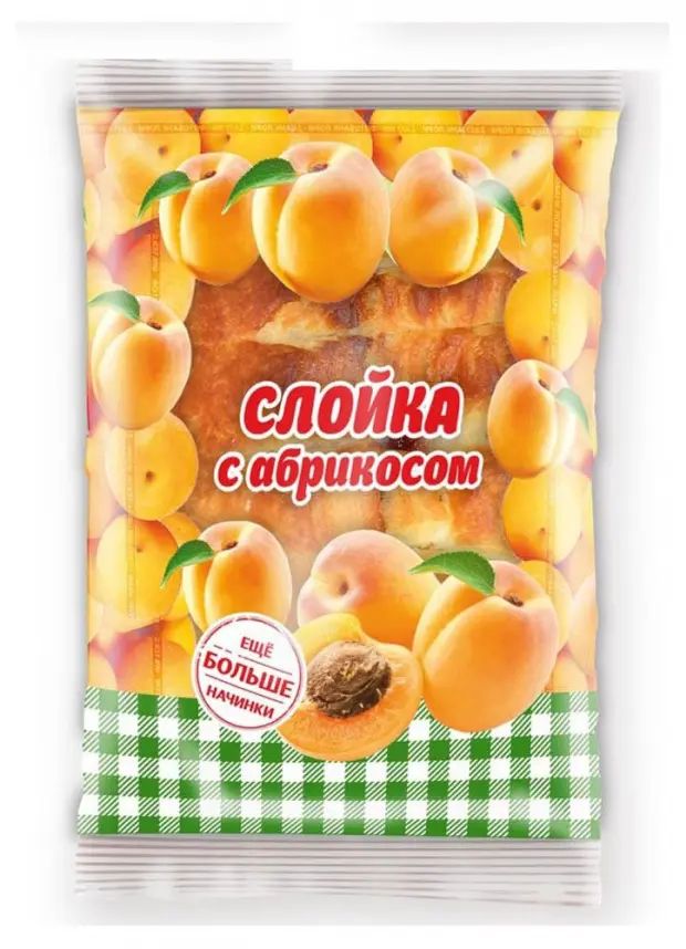

Слойка Юг Руси с абрикосом 130 г