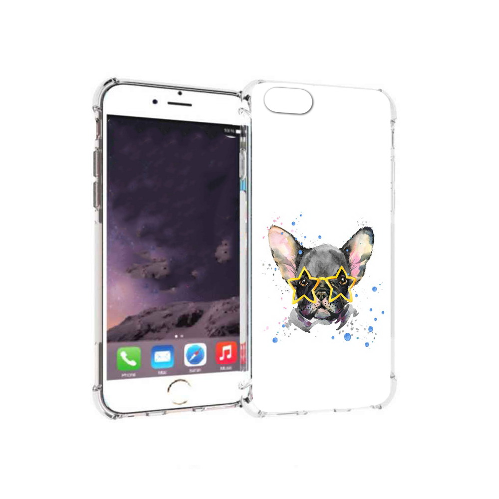 

Чехол MyPads Tocco для Apple iPhone 6 буля в очках (PT54043.605.252), Прозрачный, Tocco