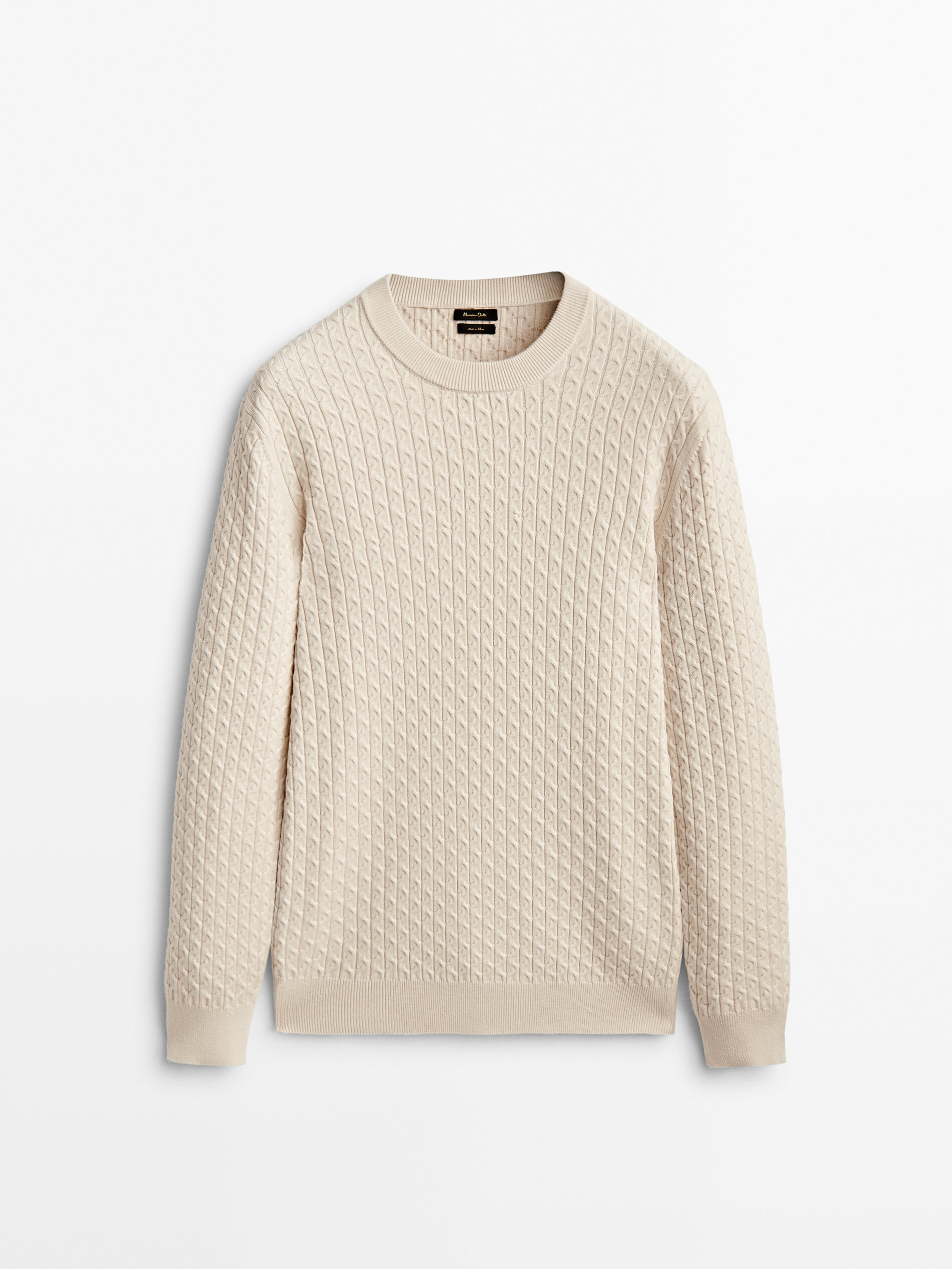 

Джемпер мужской Massimo Dutti 00972411712 белый M, 00972411712
