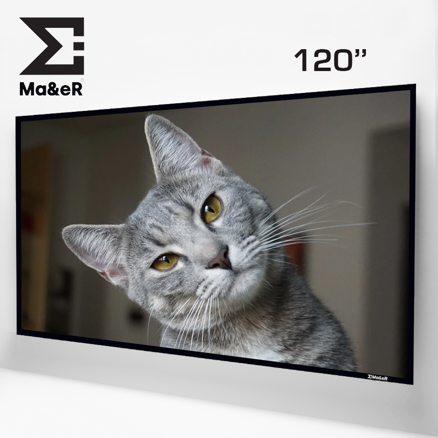 

Экран для проектора MaeR SCRalr120FUST (стационарный, 16:9, 120"), Серый, SCRalr120FUST