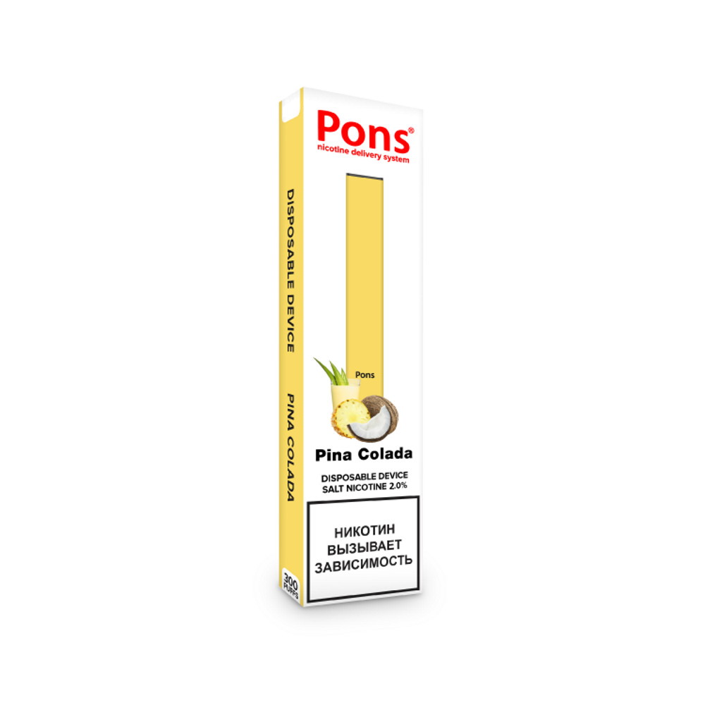 

Одноразовая электронная сигарета Pons Disposable Device Pina Colada, 1,6%