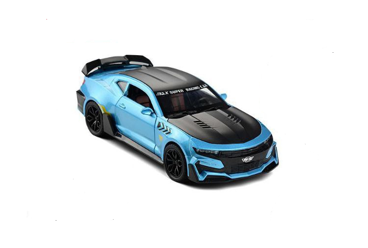 Игрушечная металлическая машинка Matreshka Chevrolet Camaro коллекционная синяя 1:24 let s be child игрушечная машинка гоночный автомобиль lc